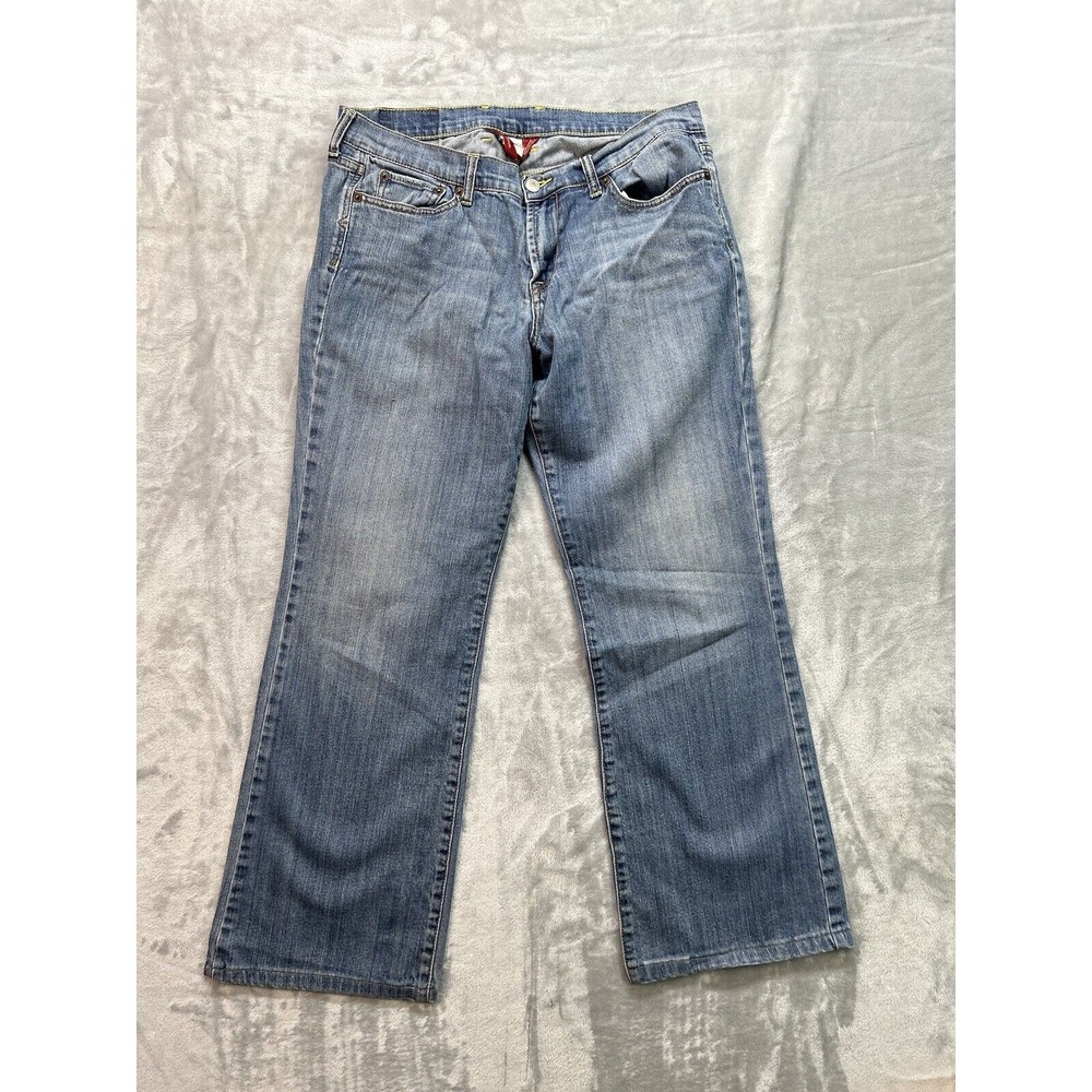 Lucky Brand Y2K Jeans Women Sz 12/31 Blue Annie Sweet N Low BootCut Western Boho